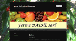 Desktop Screenshot of ferme-baehl.com